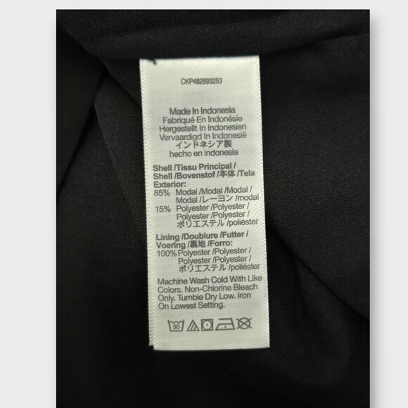 MADEWELL Katrina Crop Vest Top in Softdrape Black NWT - Picture 7 of 8